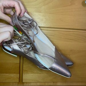 Aldo Ankle Wrap Ballet Flats